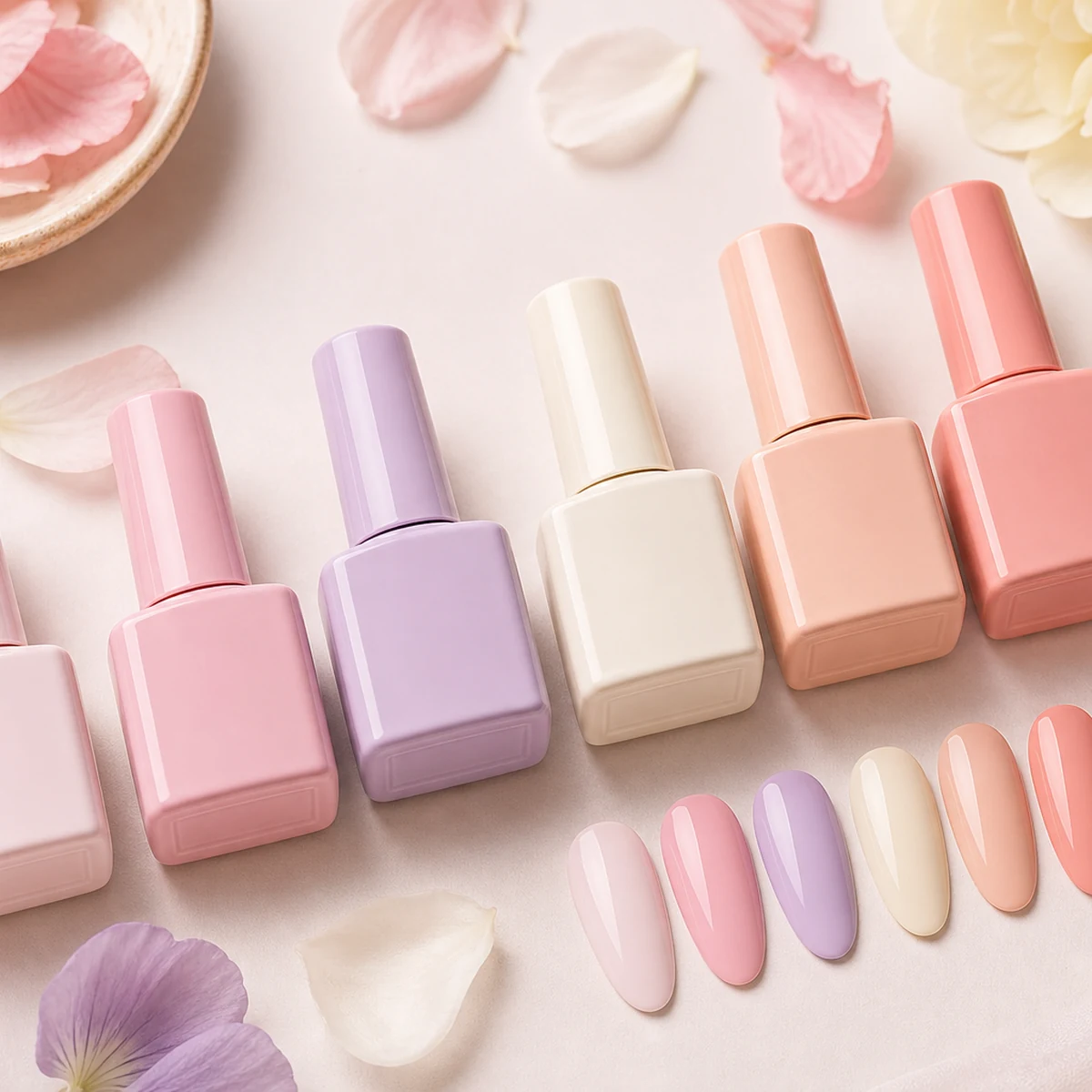 Hema-free Tropical - Spring Nails Glow Colorful Bottle 6 Color Each 15ml Blue Yellow Pink Gel Polish